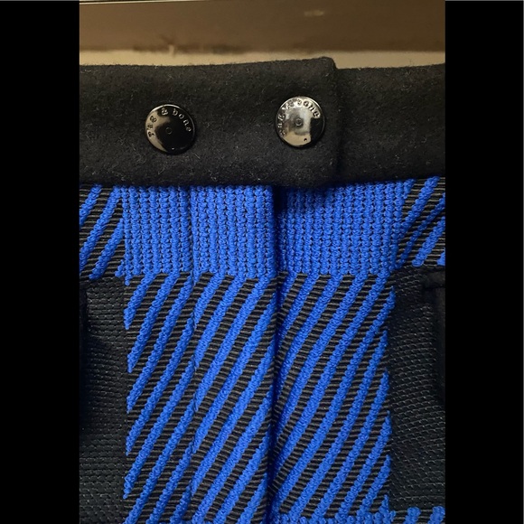 Rag & Bone Cybil Skirt in Blue Buf - Picture 8 of 11